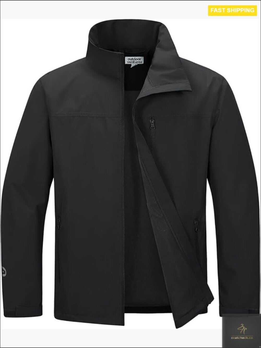 Lightweight Waterproof Windbreaker Jacket Men's Casual Work Golf Spring Coat